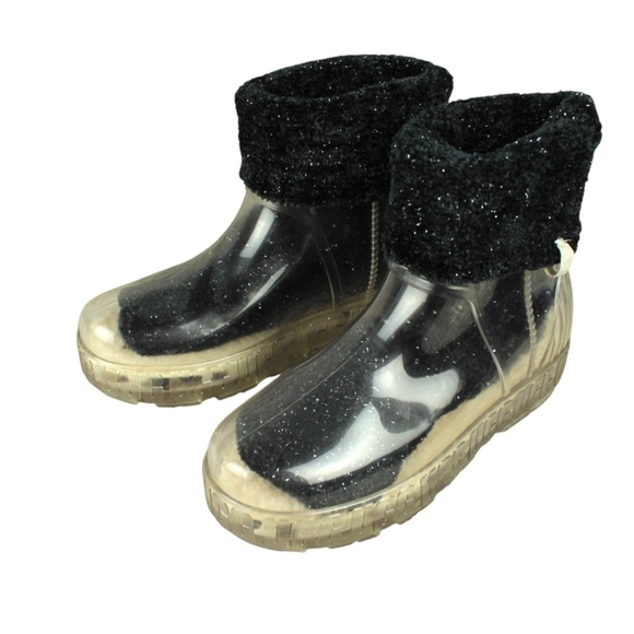 Boots Womens Glitter Black Uggs Ugg Drizlita Clear Black Rain